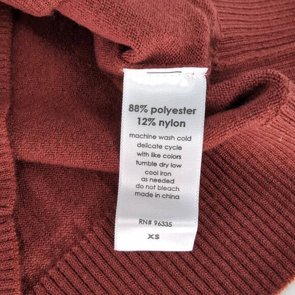 Susana Monaco Womens Crop Sweater Jumper Top in Terracotta - Size XS - NEW - Picture 5 of 14